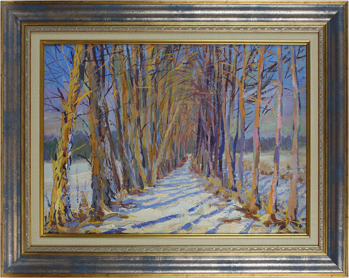 Романчук Михаил Григорьевич. Суханово. Зимняя аллея